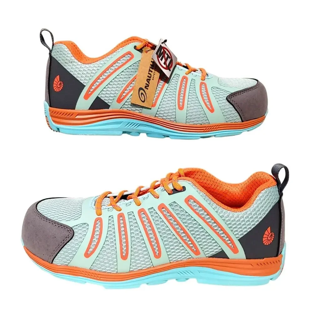 Nautilus Safety Footwear N1790 Work Shoes Blue Coral Womens US 11D UK 9.5 NEW
